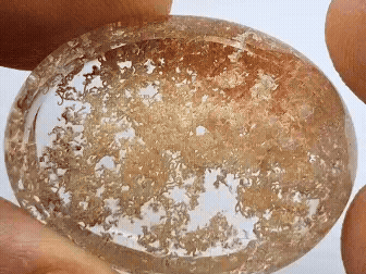 54.30ct Quartz Lodolite 31x25mm