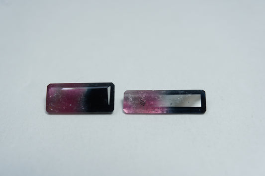 3.58ct Tourmaline Bicolor 12x6mm / 15x5mm