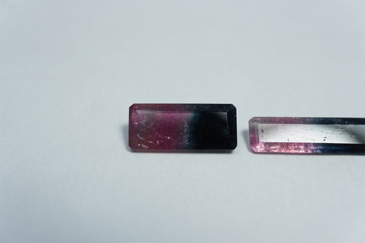 3.58ct Tourmaline Bicolor 12x6mm / 15x5mm