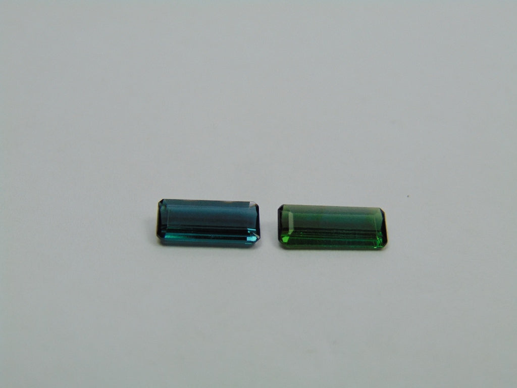 1.95ct Tourmaline 11x4mm 9x4mm