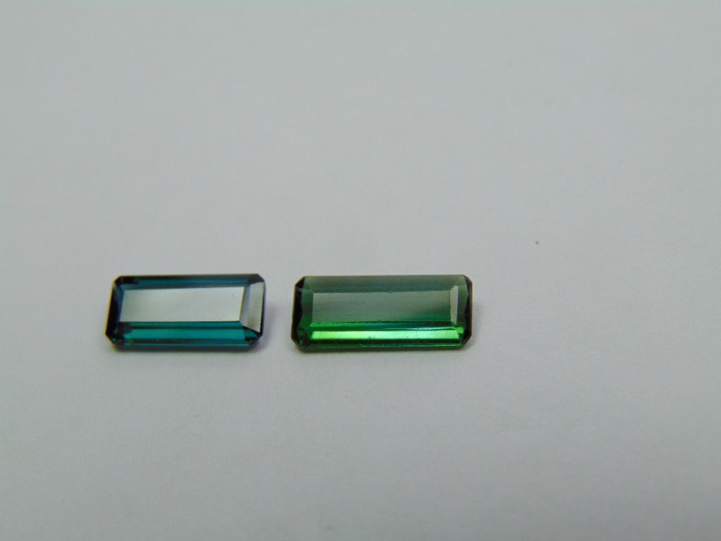 1.95ct Tourmaline 11x4mm 9x4mm