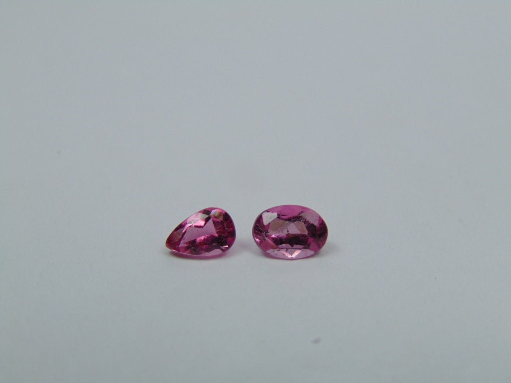 0.80ct Tourmaline Pink 5x4mm 5.5x4mm