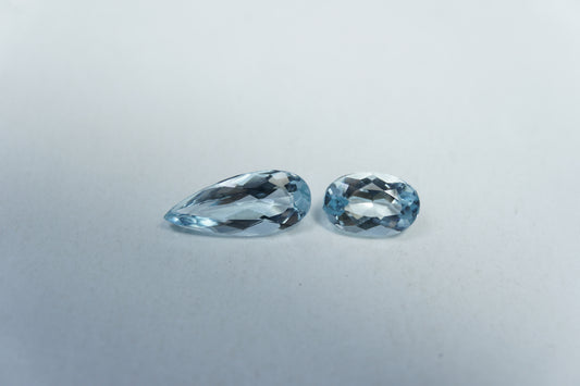 1.60ct Aquamarine 11x4mm / 7x5mm