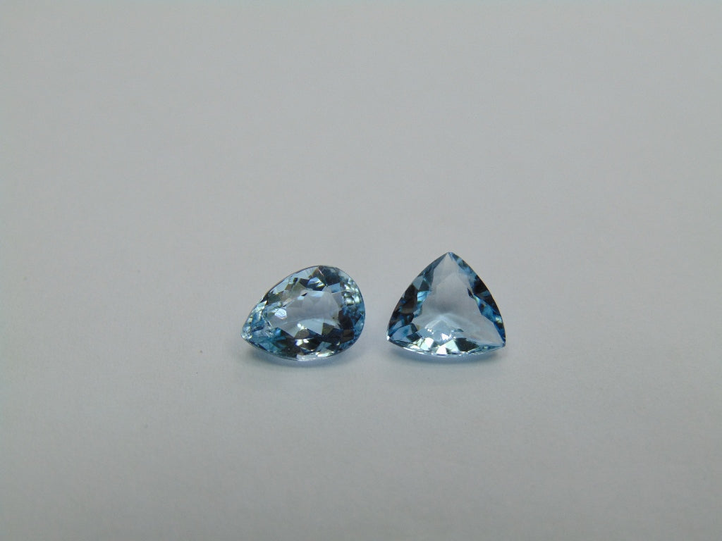 2.55ct Aquamarine 9x6mm 8mm