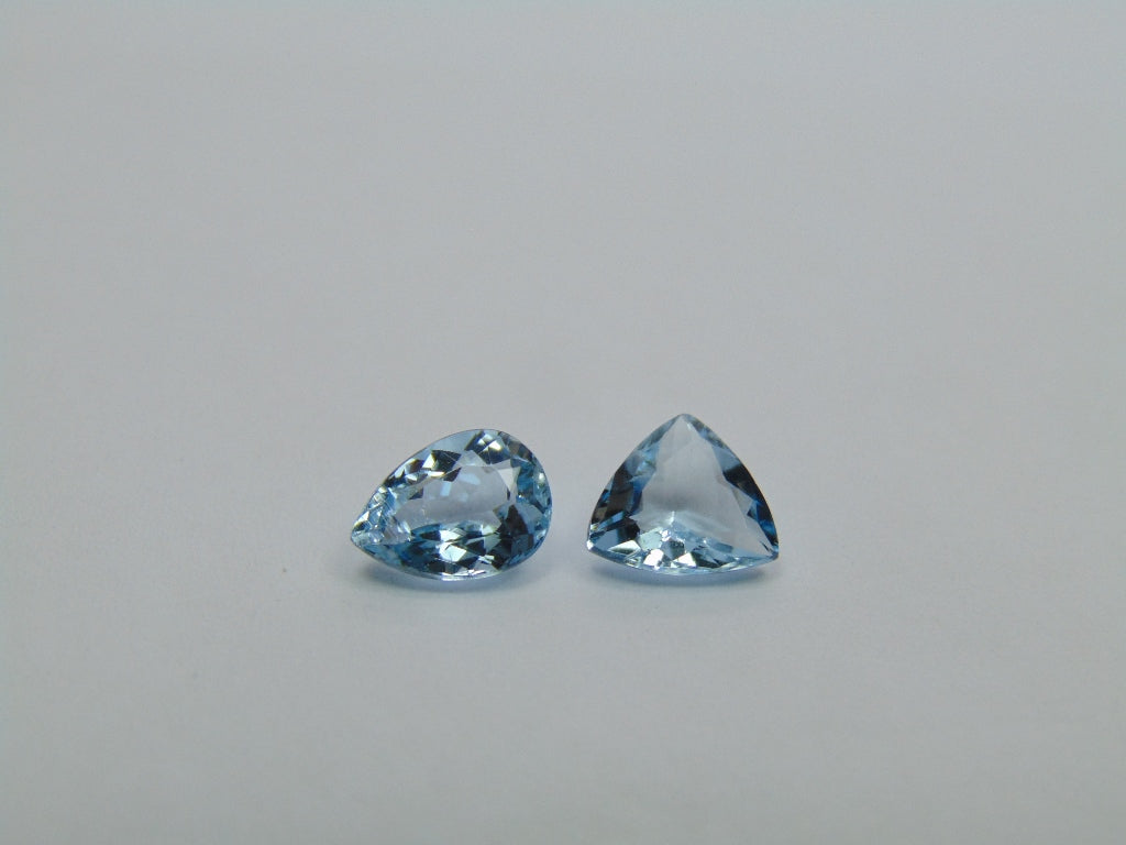 2.55ct Aquamarine 9x6mm 8mm