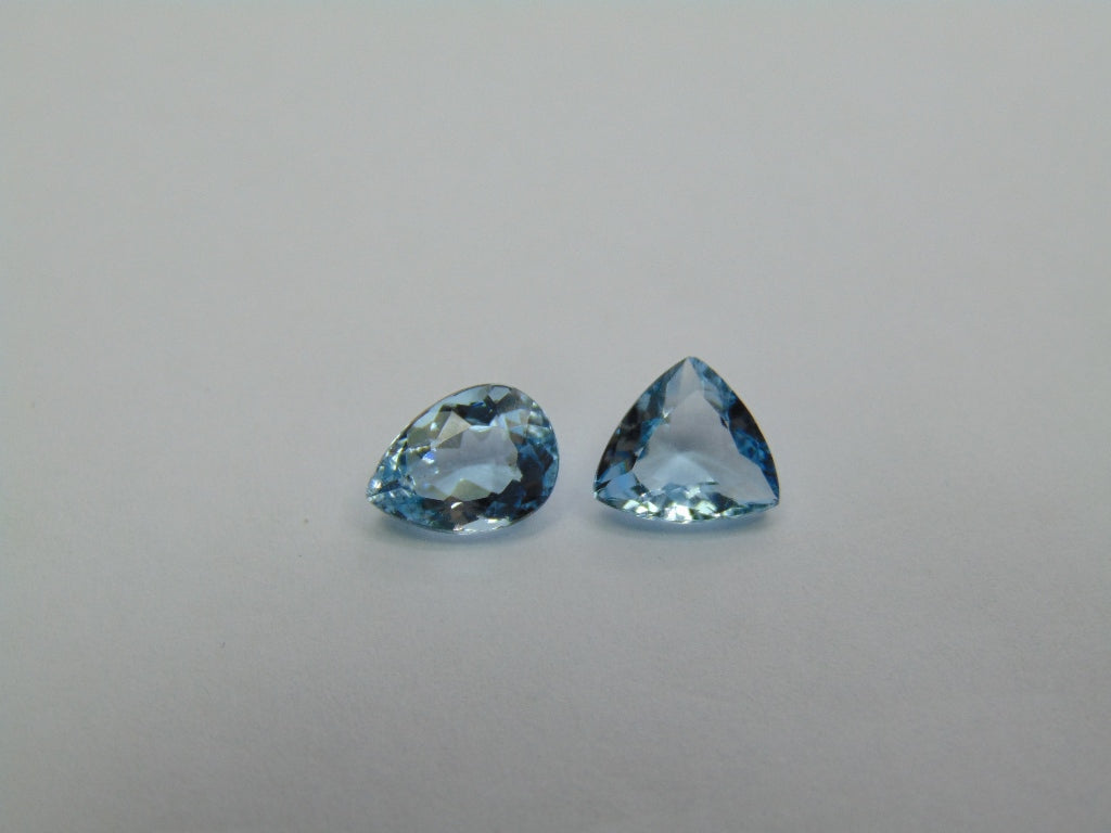 2.55ct Aquamarine 9x6mm 8mm