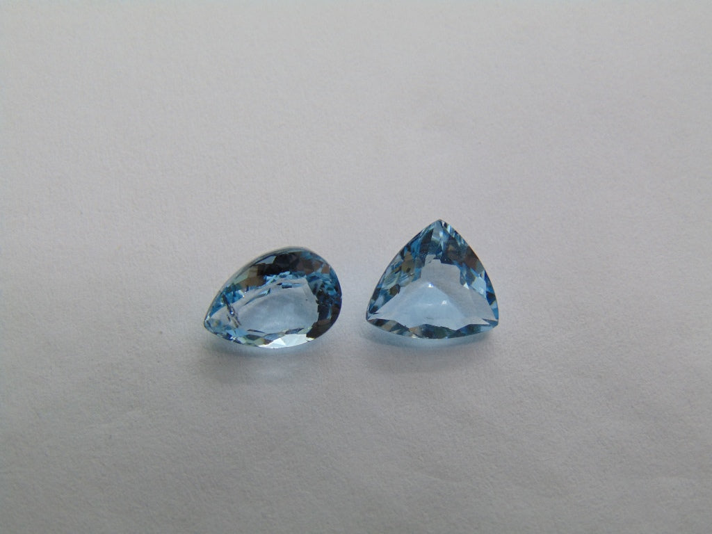 2.55ct Aquamarine 9x6mm 8mm