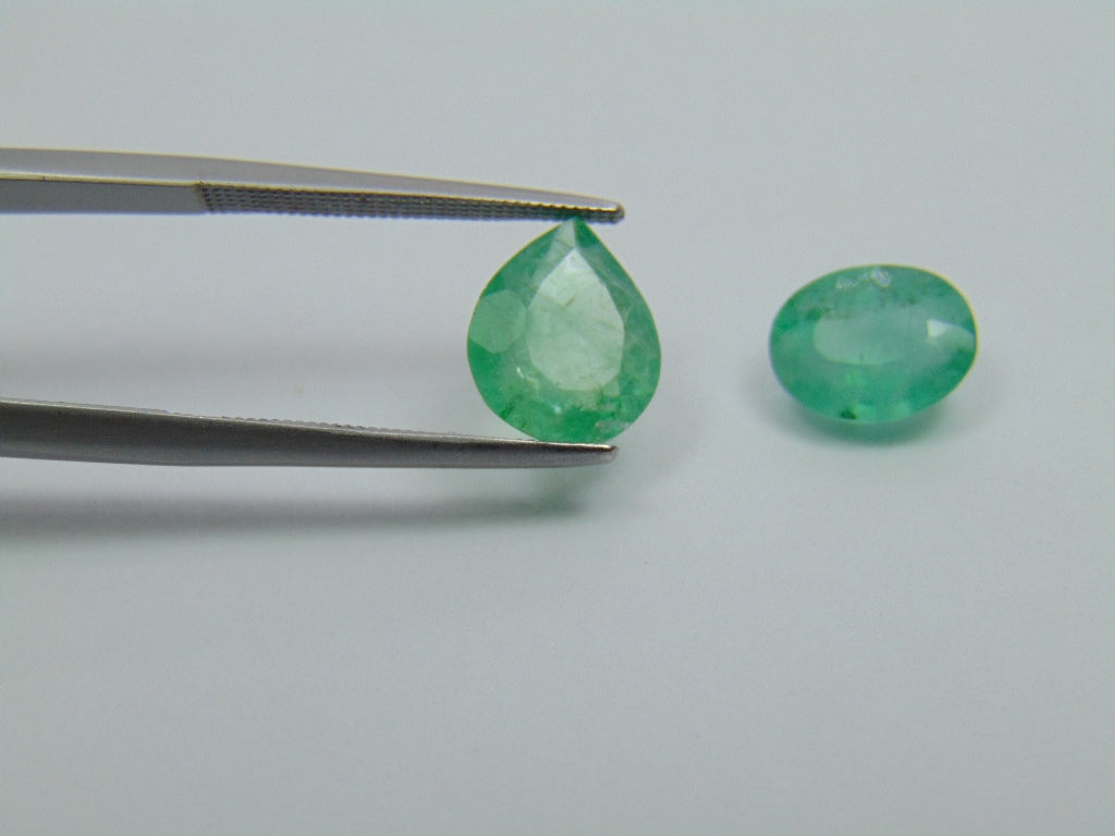 3.70ct Emerald 9x7mm 10x8mm