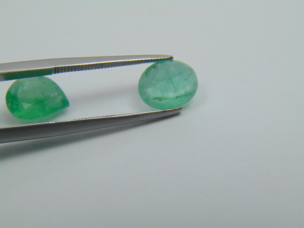 3.70ct Emerald 9x7mm 10x8mm