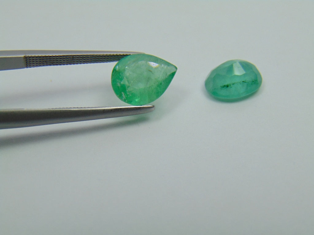 3.70ct Emerald 9x7mm 10x8mm