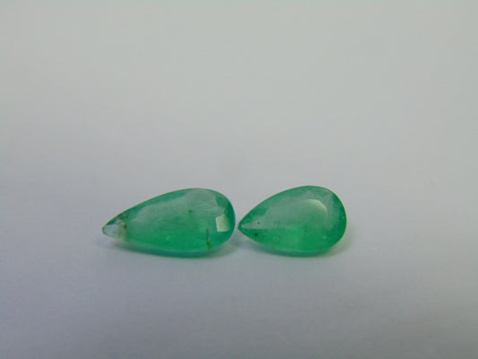 2.50ct Emerald 12x6mm 9x6mm