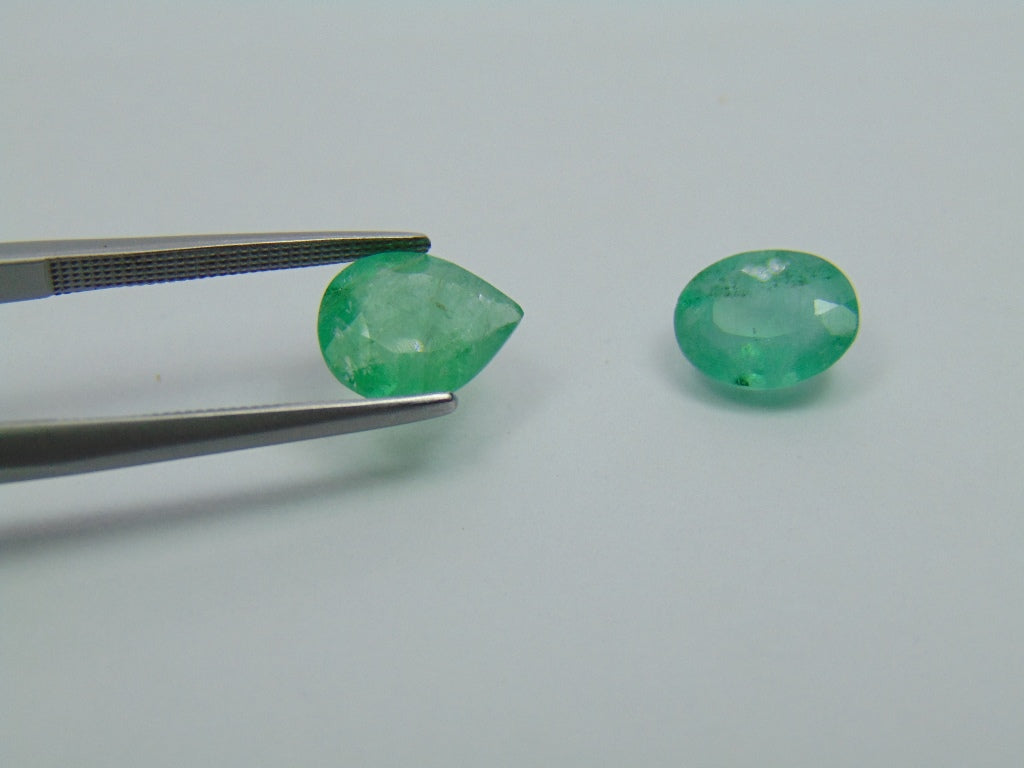 3.70ct Emerald 9x7mm 10x8mm