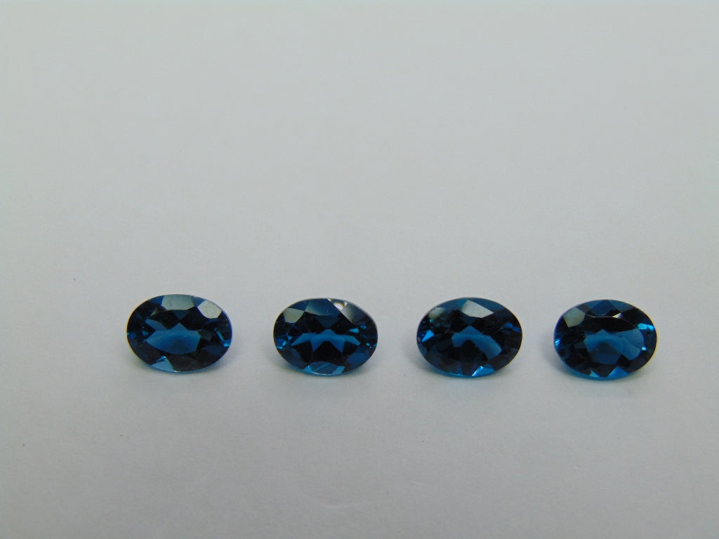 5.25ct Topaz London Blue Calibrated 8x6mm