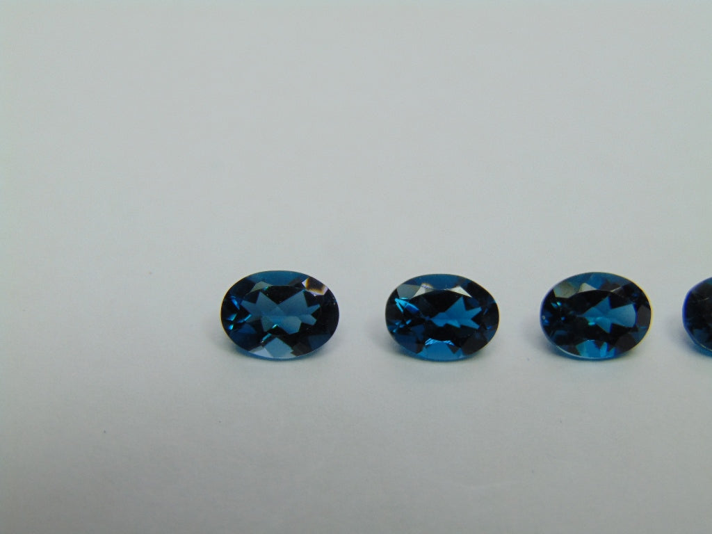 5.25ct Topaz London Blue Calibrated 8x6mm