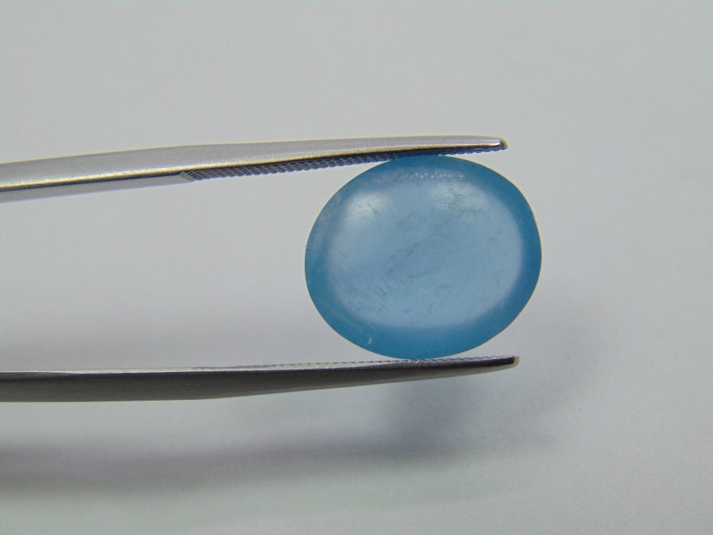 6.45ct Aquamarine Cabochon 14x12mm