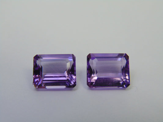 8.60ct Amethyst Pair 11x9mm