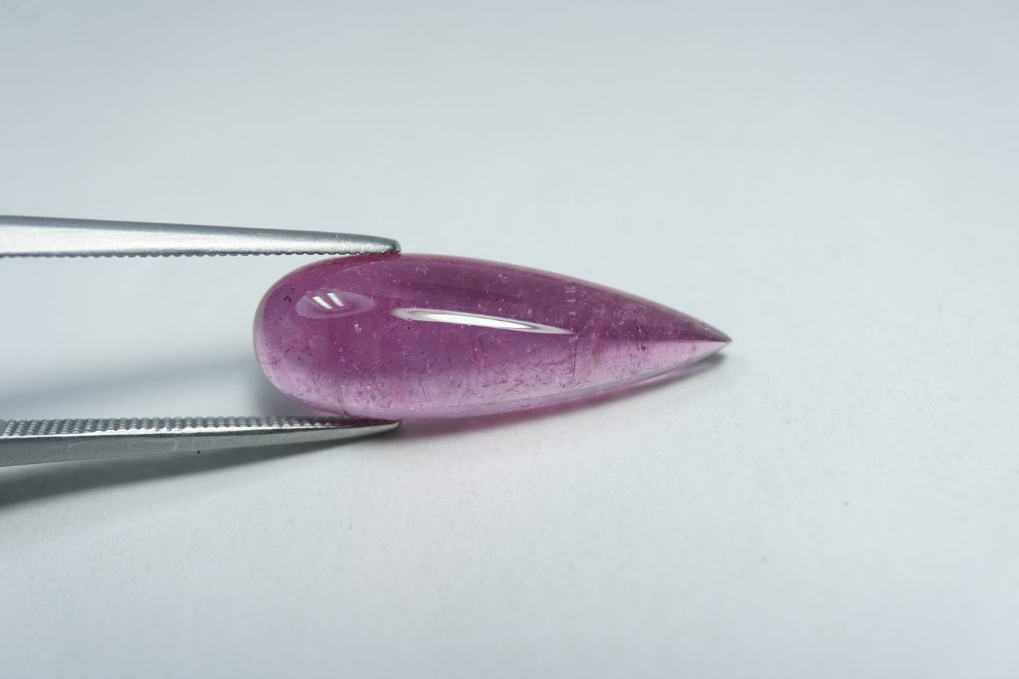 6.55ct Rubellite cabochon 23x8mm