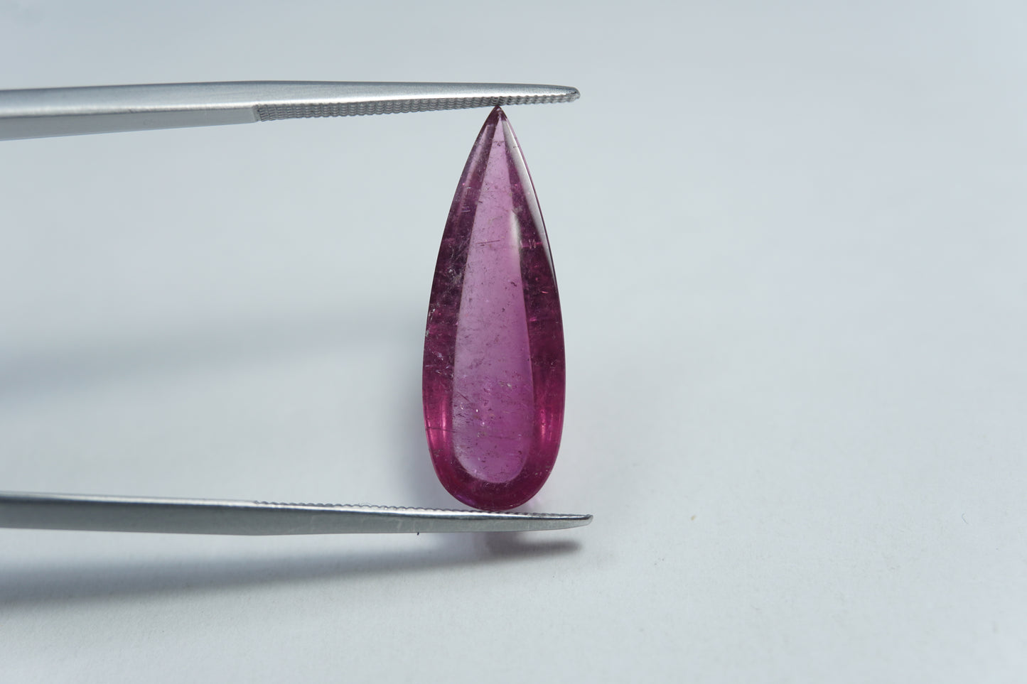 6.55ct Rubellite cabochon 23x8mm