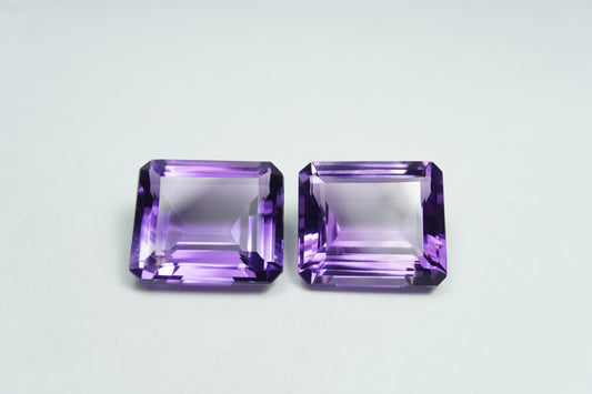 27.95ct Amethyst pair 16x14mm