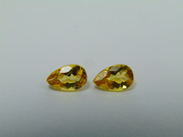 1.50ct Beryl Pair 8x5mm