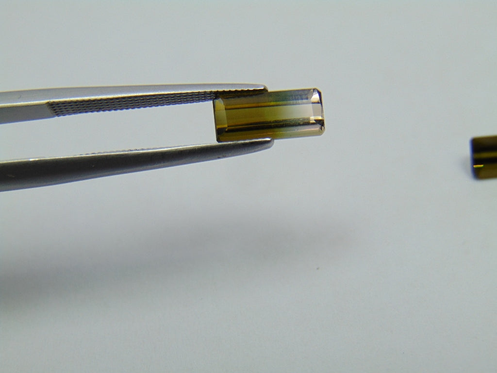 2.15ct Tourmaline Bicolor 9x4mm