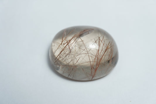 36.50ct Quartz with inclusion cabochon 24x11mm