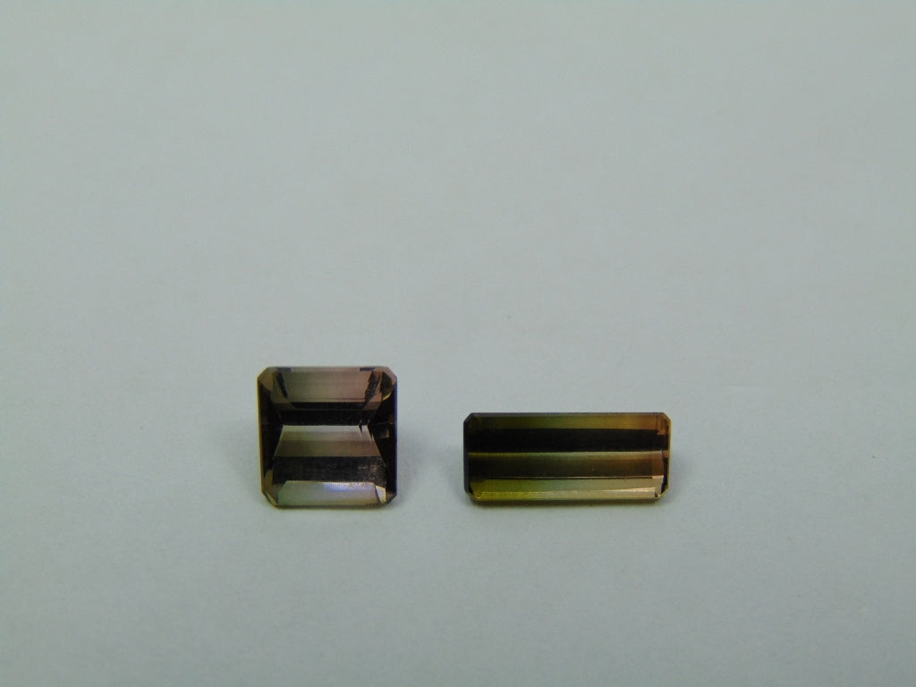 2.60ct Tourmaline Bicolor 6mm 10x4mm