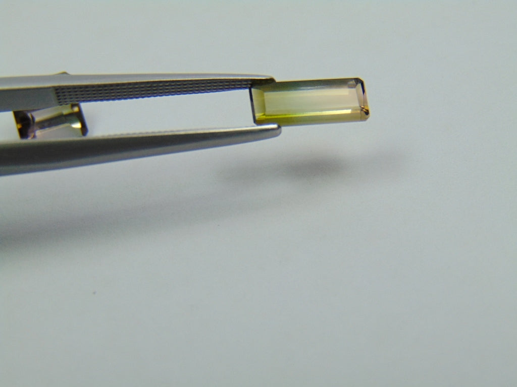 2.60ct Tourmaline Bicolor 6mm 10x4mm