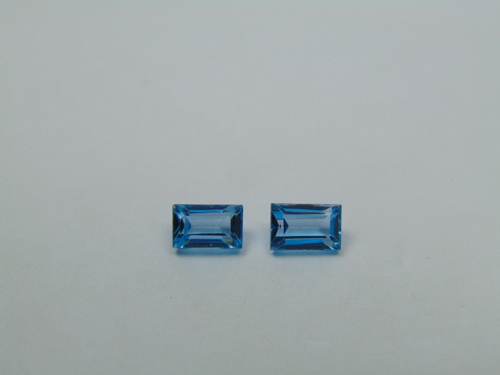 1.68ct Topaz Pair 6x4mm