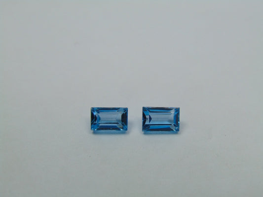 1.68ct Topaz Pair 6x4mm