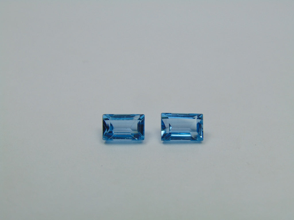 1.68ct Topaz Pair 6x4mm