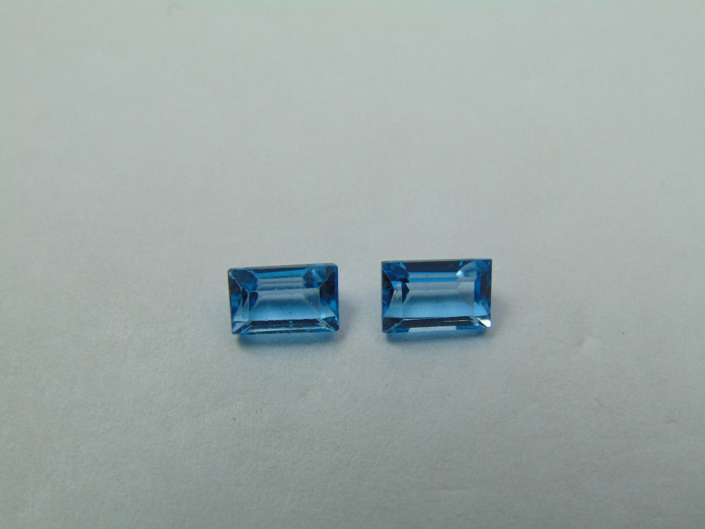 1.68ct Topaz Pair 6x4mm