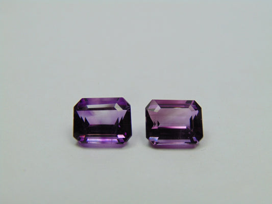 6.85ct Amethyst Pair 10x8mm