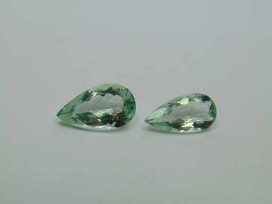 10ct Prasiolite 18x10mm 16x8mm