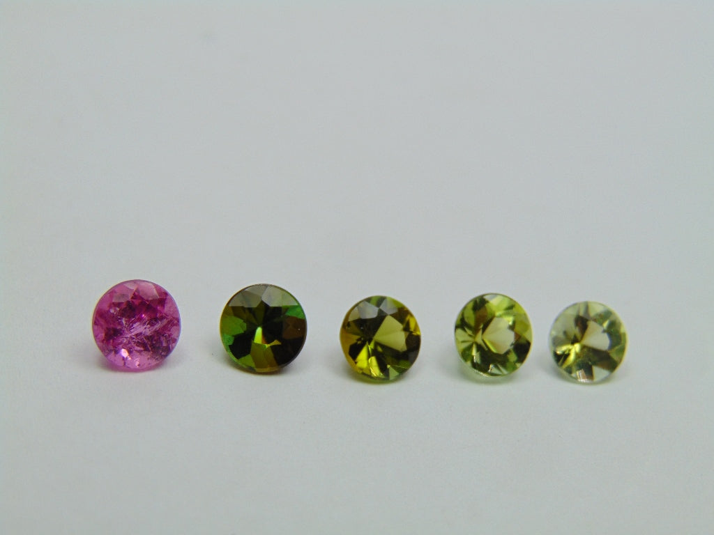 4.65ct Tourmaline Mix 6mm