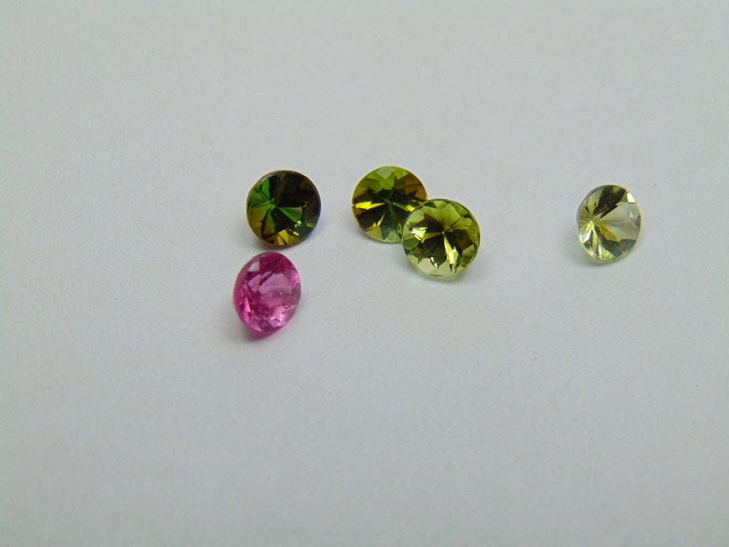 4.65ct Tourmaline Mix 6mm