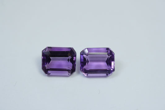 8.90ct Amethyst pair 11x9mm