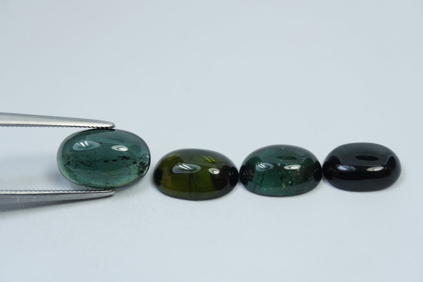 8.05ct Tourmalines Cabochon 11x7mm / 10x7mm / 9.5x7mm / 9x6.5mm