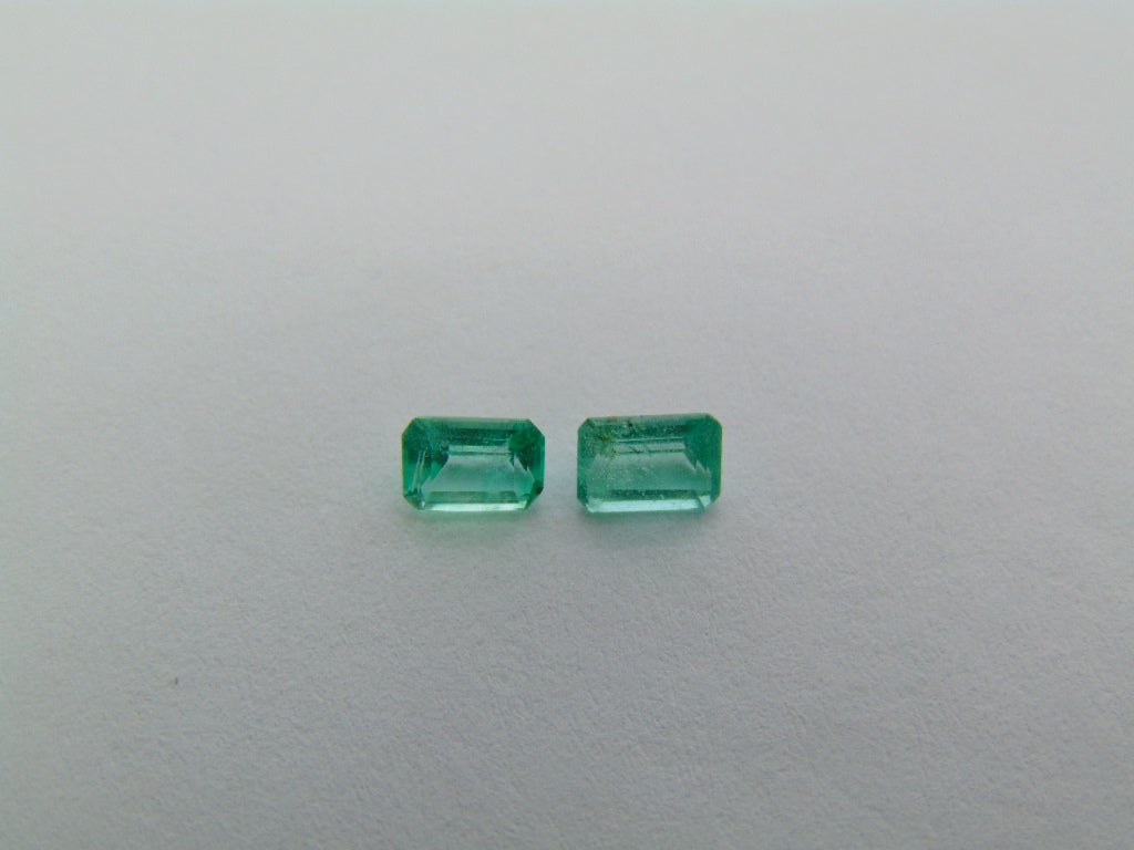 1.30ct Emerald Pair 6x4mm