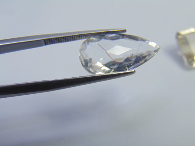 14.35ct Quartz With Inclusion 19x9mm 13x12mm