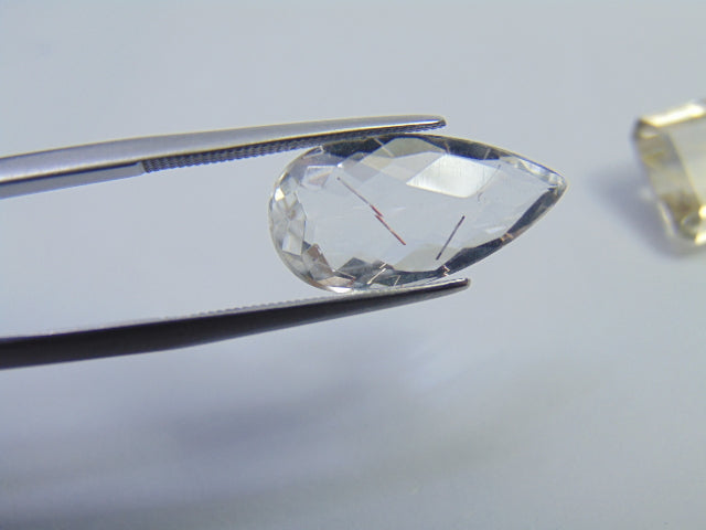 14.35ct Quartz With Inclusion 19x9mm 13x12mm