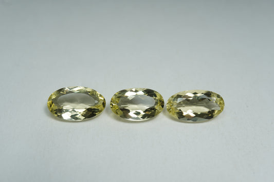 6.69ct Beryl 11x7mm / 12x6.5mm / 12x6mm