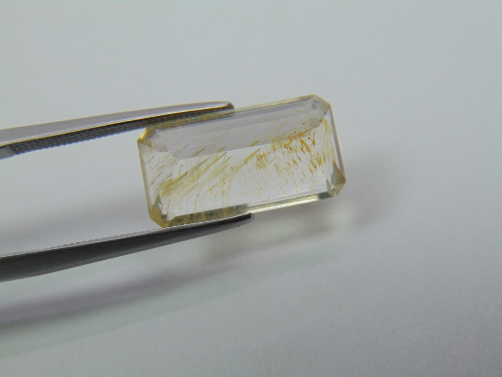8.85ct Topaz With Rutile 16x9mm