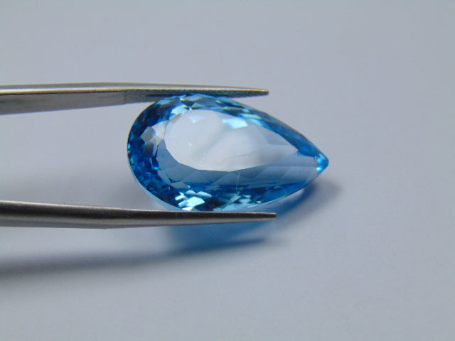33ct Topaz Blue Swiss 25x15mm