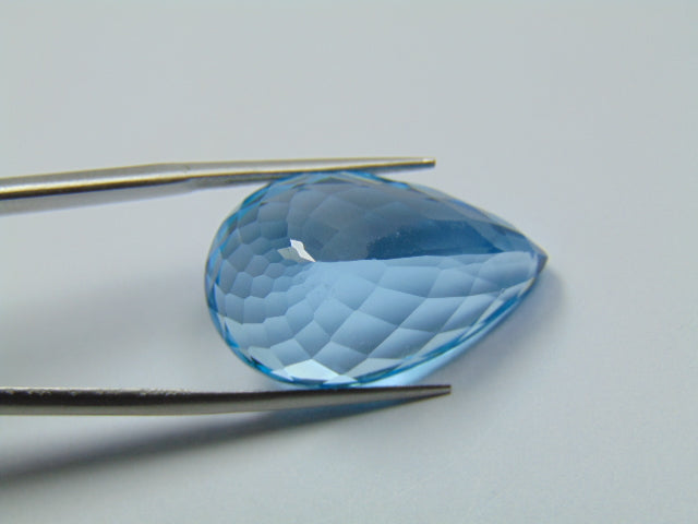 33ct Topaz Blue Swiss 25x15mm