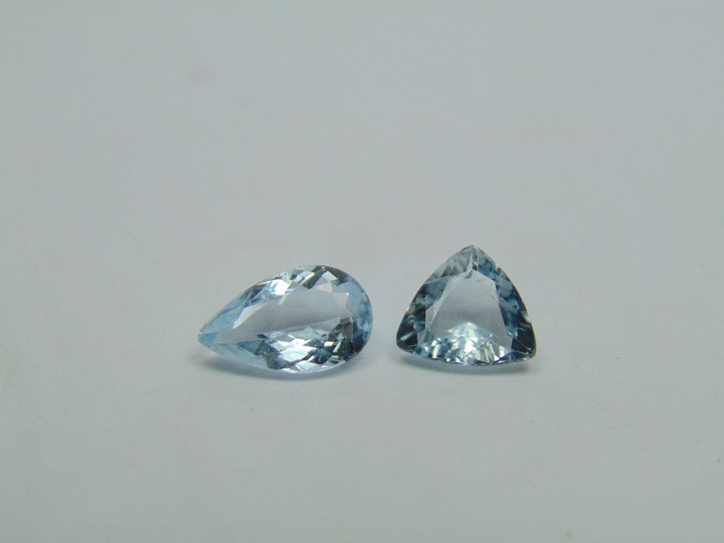 2.50ct Aquamarine 10x6mm 7mm