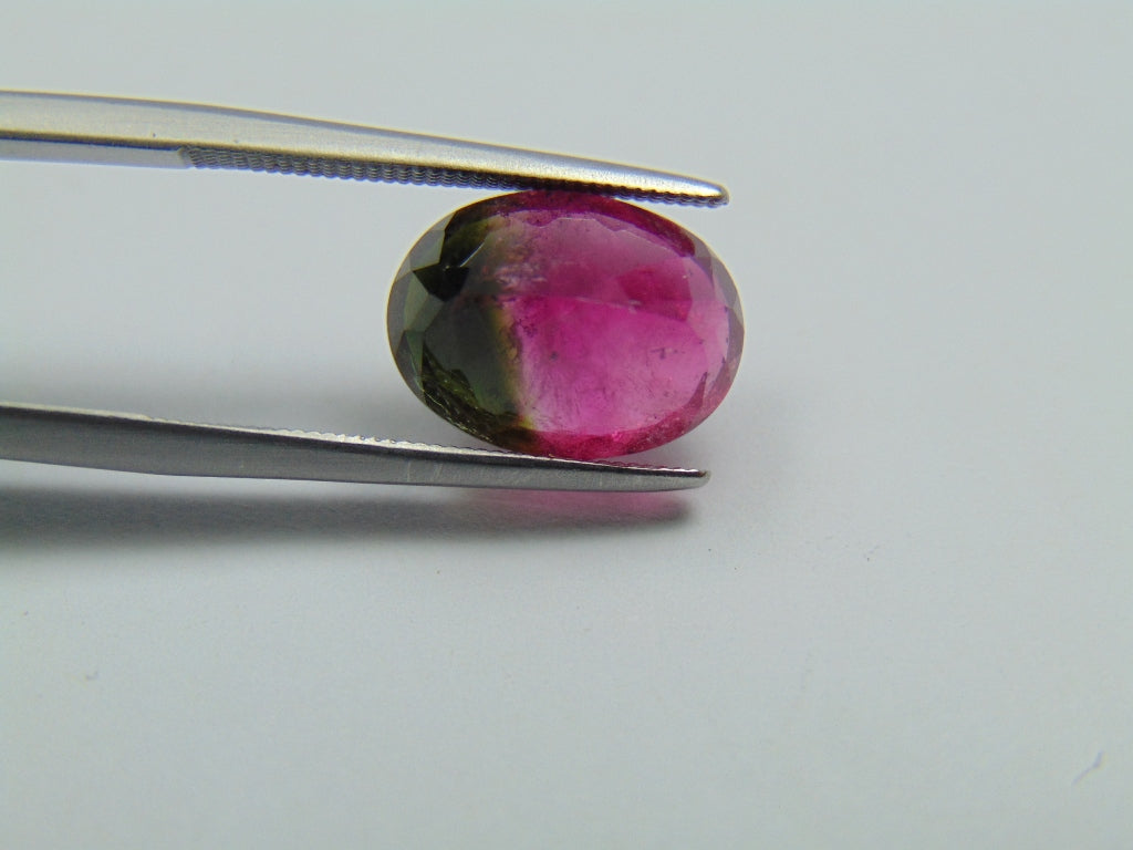 4.60ct Tourmaline Bicolor 12x9mm