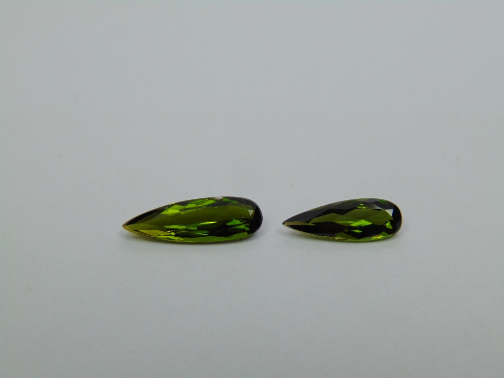 2.25ct Tourmaline 14x5mm 12x4mm