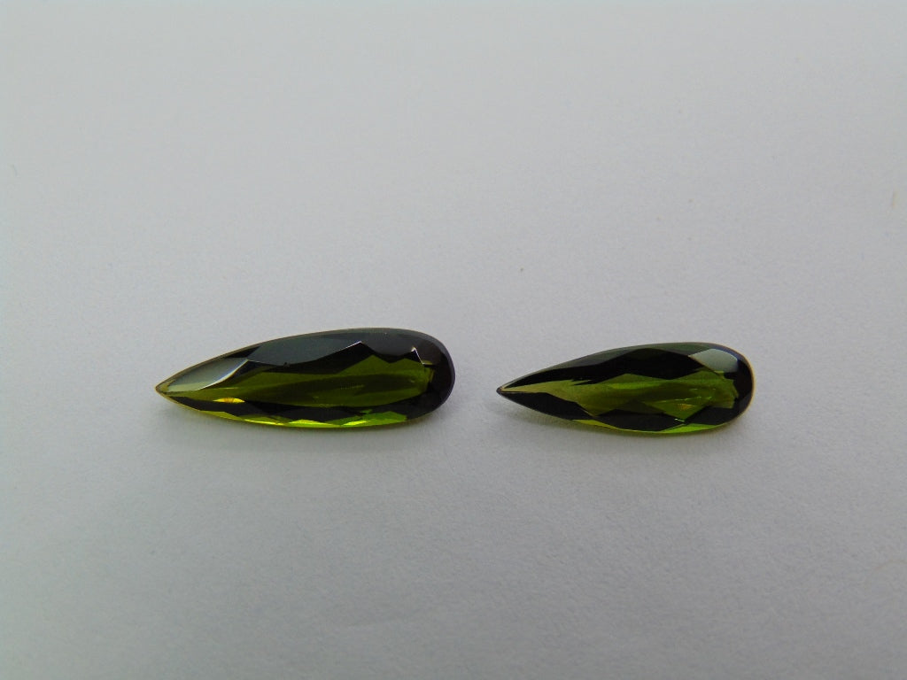 2.25ct Tourmaline 14x5mm 12x4mm