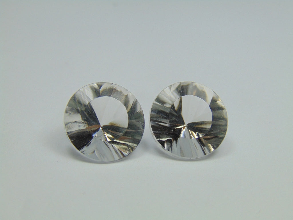 27.30ct Quartz Crystal Pair 16mm